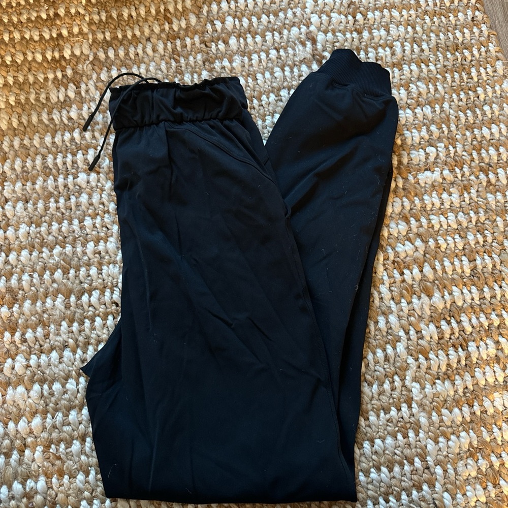 Lululemon Black Joggers. Full length